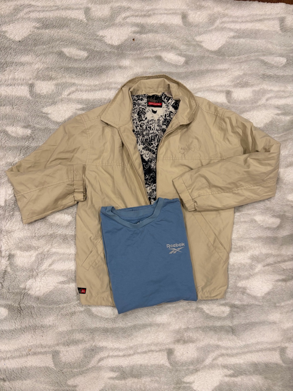 Quicksilver Lightweight Jacket with Blue Tee